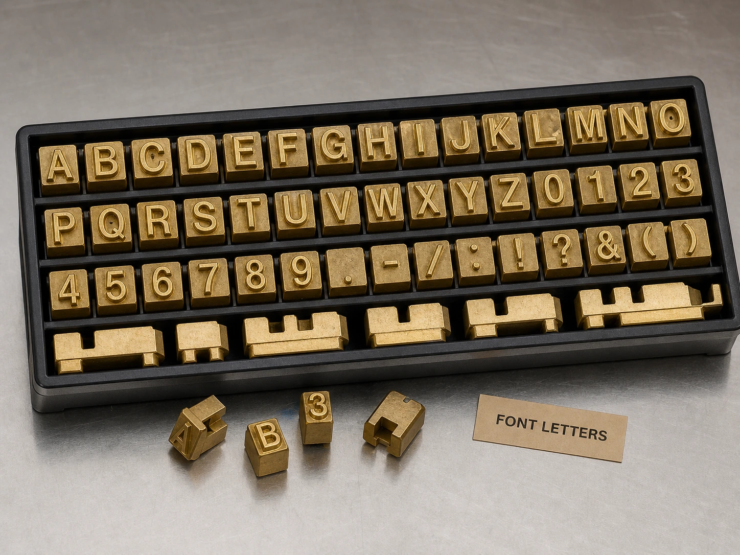 Brass Coding Characters
